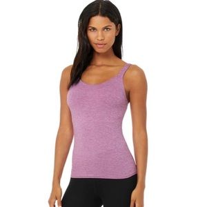 ALO Yoga | Electric Violet Heather Alosoft Complete Tank | Size S